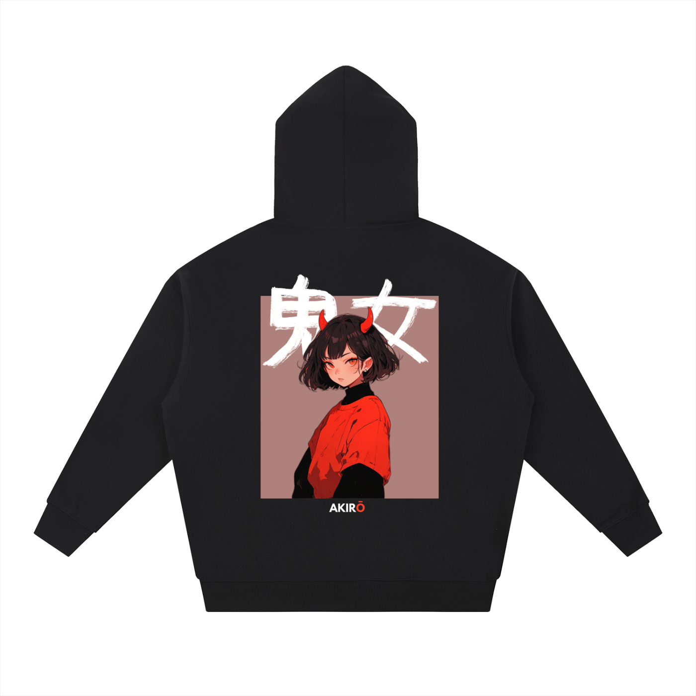 Oni GIrl Hoodie Black