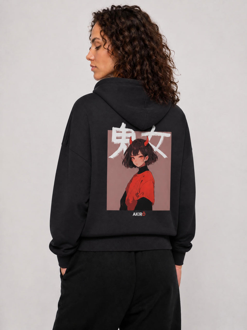 Oni GIrl Hoodie Black